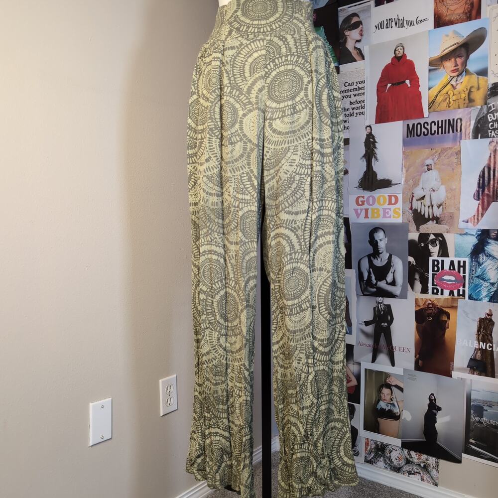 Patterned Wide Leg Pants Bohemian